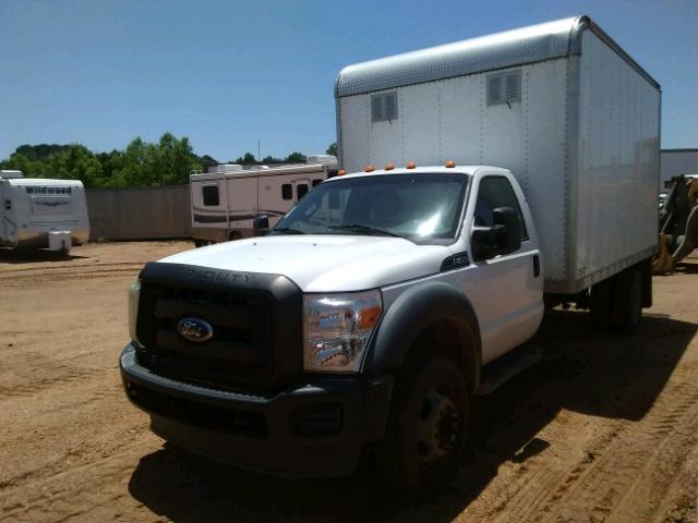 1FDUF4GY0BEB20014 - 2011 FORD F450 SUPER WHITE photo 2