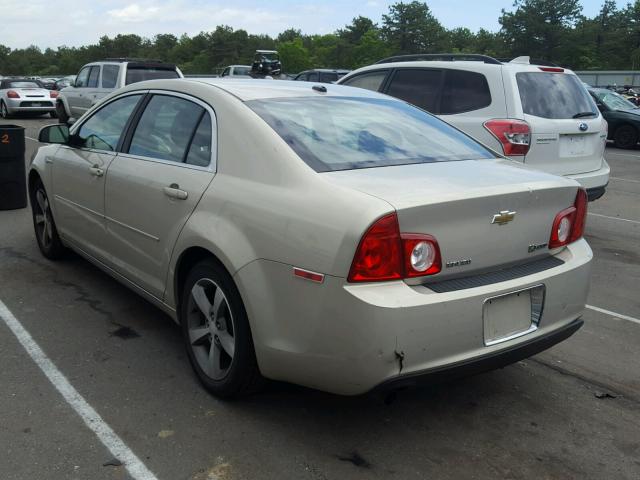 1G1ZF57559F107066 - 2009 CHEVROLET MALIBU HYB CREAM photo 3