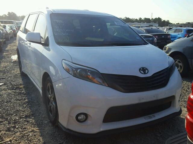 5TDXZ3DC2HS772468 - 2017 TOYOTA SIENNA SE WHITE photo 1