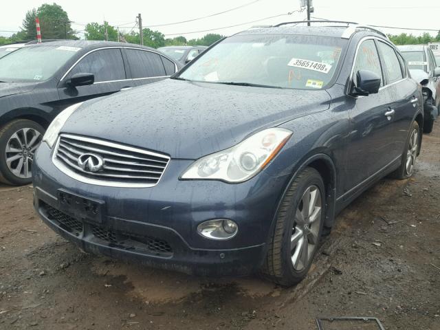 JNKAJ09F78M360894 - 2008 INFINITI EX35 BASE BLUE photo 2