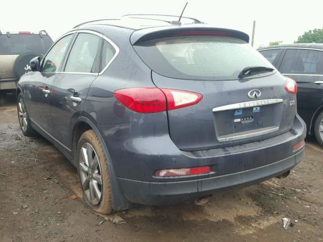 JNKAJ09F78M360894 - 2008 INFINITI EX35 BASE BLUE photo 3