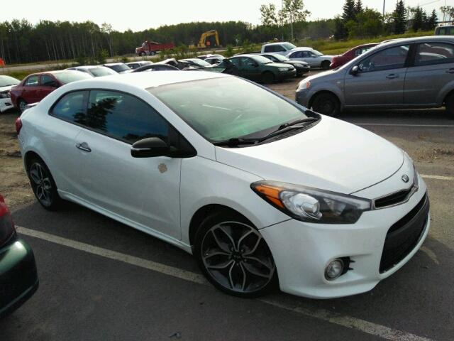 KNAFZ6A32E5242954 - 2014 KIA FORTE SX WHITE photo 1