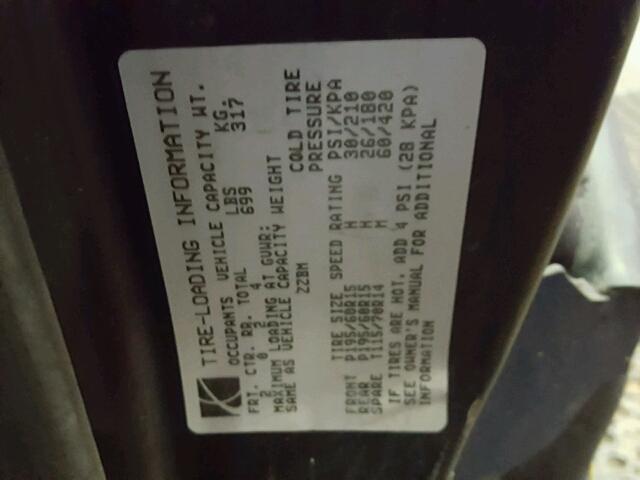 1G8ZY12712Z102898 - 2002 SATURN SC2 BLUE photo 10