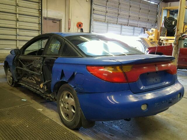 1G8ZY12712Z102898 - 2002 SATURN SC2 BLUE photo 3
