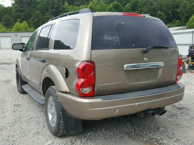 1D4HB58D24F158427 - 2004 DODGE DURANGO LI GOLD photo 3