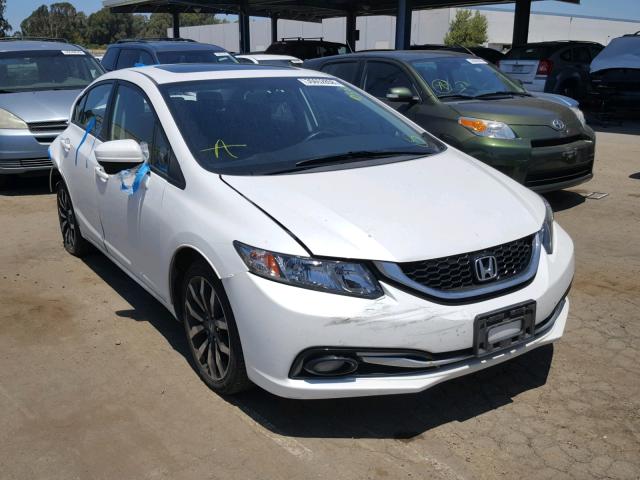 19XFB2F92EE225976 - 2014 HONDA CIVIC EXL თეთრი ფოტო 1