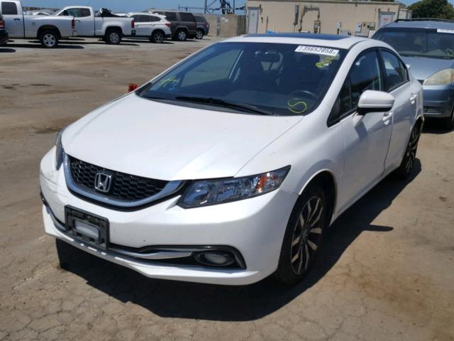 19XFB2F92EE225976 - 2014 HONDA CIVIC EXL თეთრი ფოტო 2