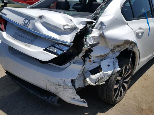 19XFB2F92EE225976 - 2014 HONDA CIVIC EXL თეთრი ფოტო 9