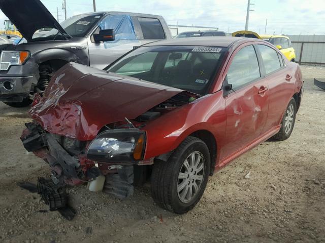 4A32B2FF6AE013069 - 2010 MITSUBISHI GALANT FE RED photo 2