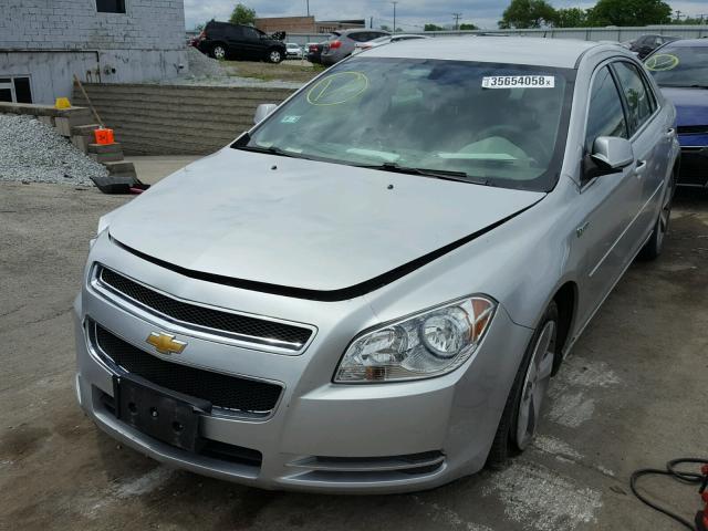 1G1ZF575X9F220561 - 2009 CHEVROLET MALIBU HYB SILVER photo 2