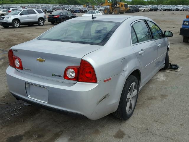 1G1ZF575X9F220561 - 2009 CHEVROLET MALIBU HYB SILVER photo 4