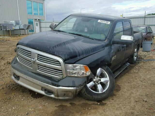 1C6RR7LT0HS707540 - 2017 RAM 1500 SLT BLACK photo 2