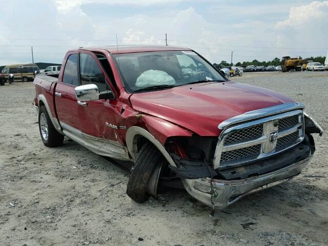 1D7RB1CT6AS130972 - 2010 DODGE RAM 1500 RED photo 1