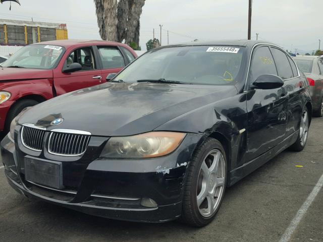 WBAVB73517PA88784 - 2007 BMW 335 I BLACK photo 2