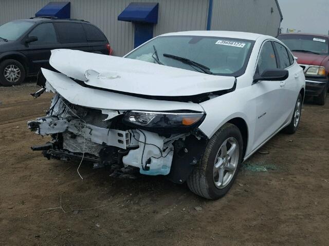1G1ZB5ST3GF173193 - 2016 CHEVROLET MALIBU LS WHITE photo 2