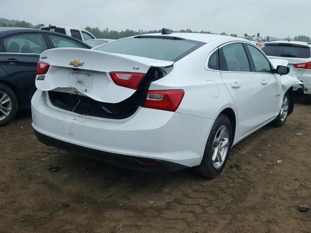 1G1ZB5ST3GF173193 - 2016 CHEVROLET MALIBU LS WHITE photo 4