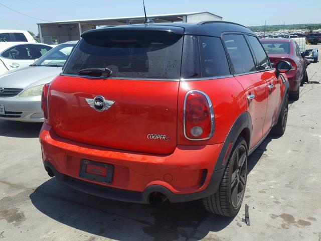 WMWZC3C54BWM25712 - 2011 MINI COOPER S C RED photo 4