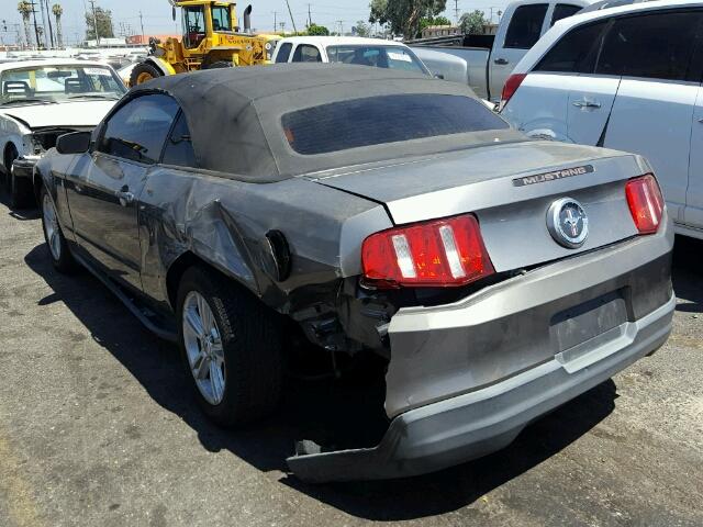 1ZVBP8EN7A5100783 - 2010 FORD MUSTANG CHARCOAL photo 3