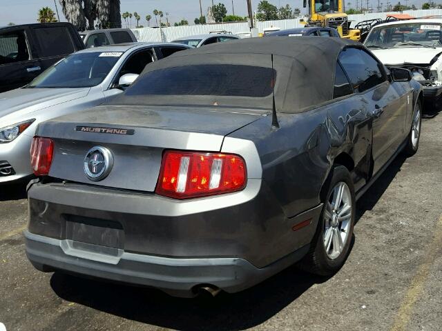 1ZVBP8EN7A5100783 - 2010 FORD MUSTANG CHARCOAL photo 4