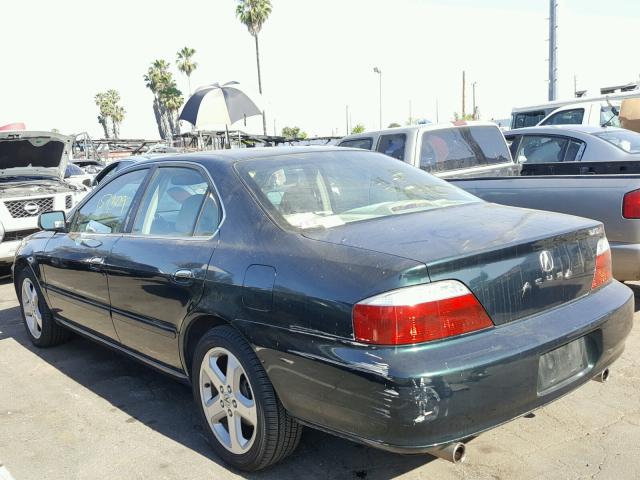 19UUA56832A027510 - 2002 ACURA 3.2TL TYPE GREEN photo 3