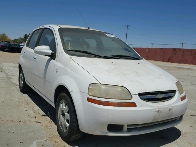 KL1TD62685B449872 - 2005 CHEVROLET AVEO BASE Սպիտակ լուսանկար 1