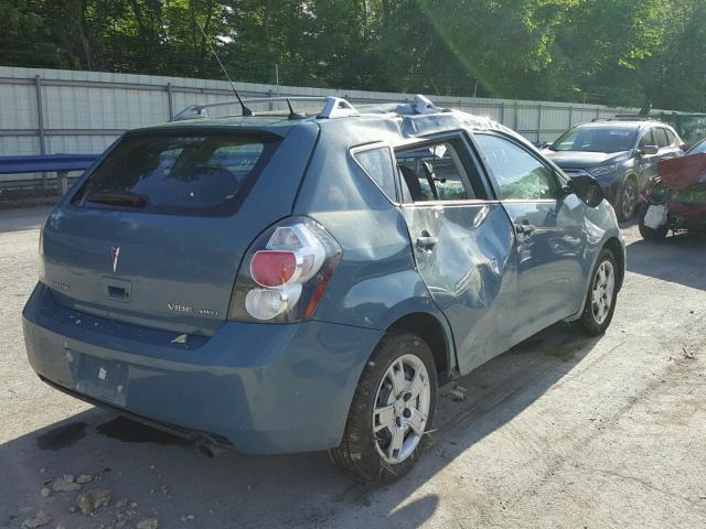 5Y2SM67069Z457121 - 2009 PONTIAC VIBE TEAL photo 4