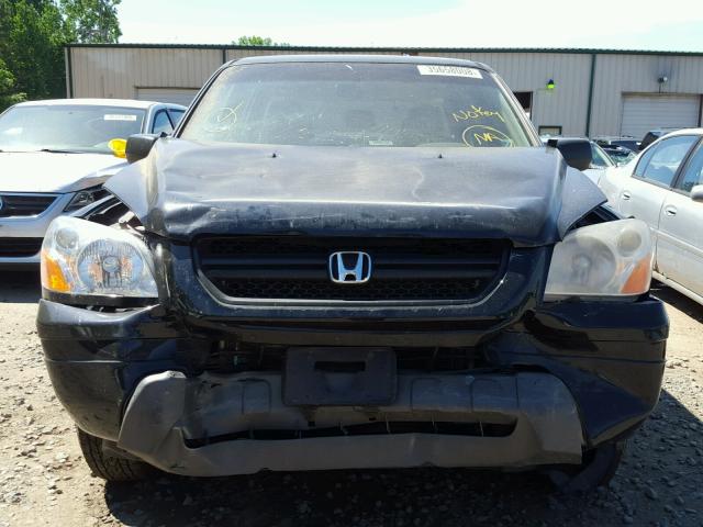 2HKYF18154H564093 - 2004 HONDA PILOT LX BLACK photo 9