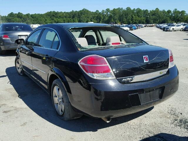 1G8ZR57597F261141 - 2007 SATURN AURA GREEN BLACK photo 3