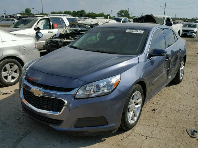 1G11C5SL7EF300843 - 2014 CHEVROLET MALIBU 1LT BLUE photo 2