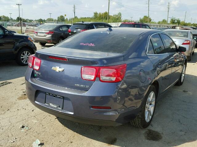 1G11C5SL7EF300843 - 2014 CHEVROLET MALIBU 1LT BLUE photo 4