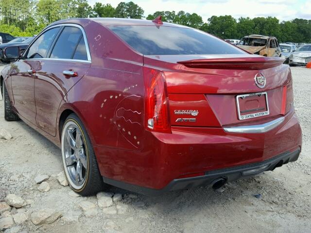 1G6AB5RX4E0193002 - 2014 CADILLAC ATS LUXURY RED photo 3