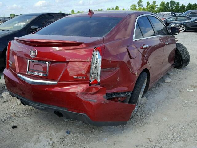 1G6AB5RX4E0193002 - 2014 CADILLAC ATS LUXURY RED photo 4