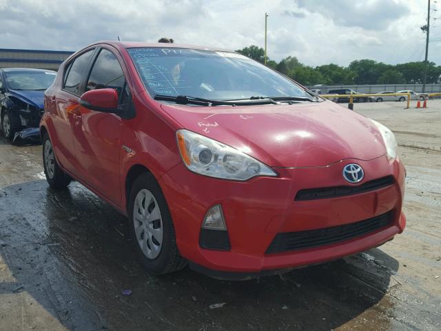 JTDKDTB33C1511299 - 2012 TOYOTA PRIUS C RED photo 1