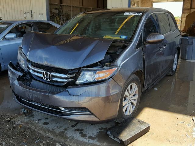 5FNRL5H33GB129064 - 2016 HONDA ODYSSEY SE GRAY photo 2