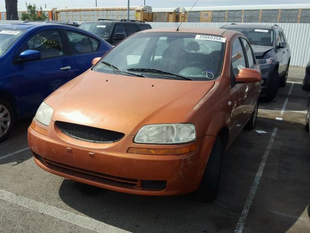 KL1TD52645B484497 - 2005 CHEVROLET AVEO BASE Narıncı foto 2