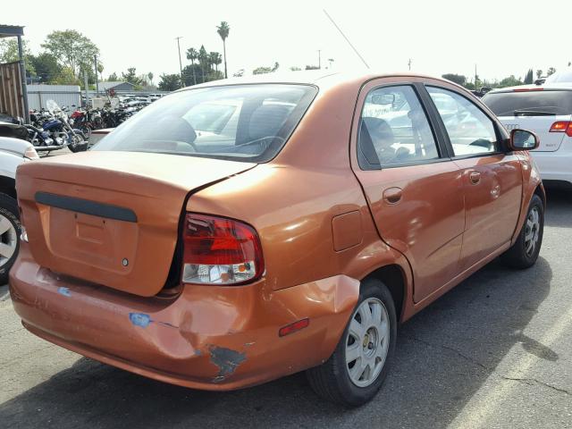 KL1TD52645B484497 - 2005 CHEVROLET AVEO BASE Narıncı foto 4