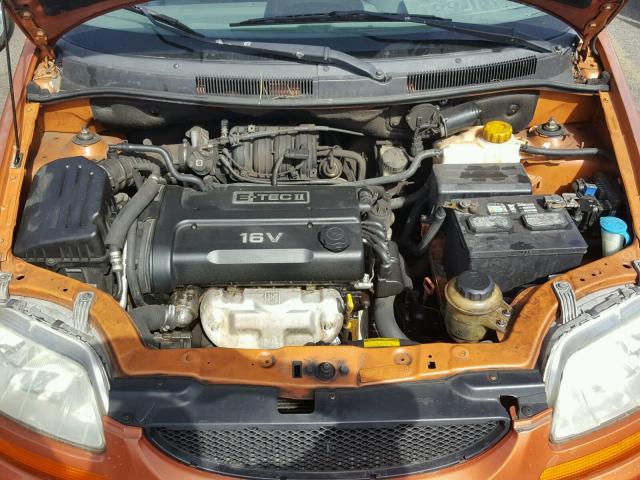 KL1TD52645B484497 - 2005 CHEVROLET AVEO BASE Narıncı foto 7