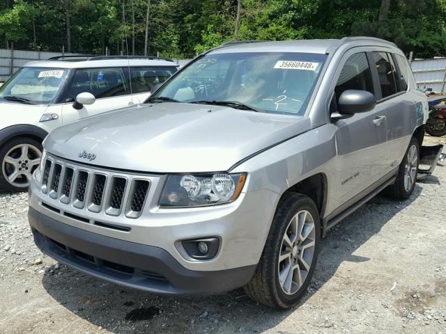 1C4NJCBA2GD806189 - 2016 JEEP COMPASS SP SILVER photo 2