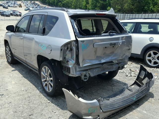 1C4NJCBA2GD806189 - 2016 JEEP COMPASS SP SILVER photo 3