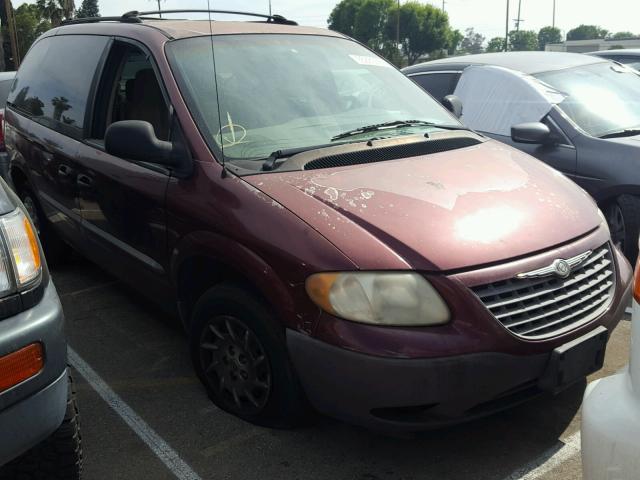 1C4GJ25301B206659 - 2001 CHRYSLER VOYAGER BURGUNDY photo 1