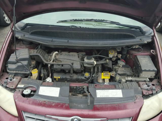 1C4GJ25301B206659 - 2001 CHRYSLER VOYAGER BURGUNDY photo 7