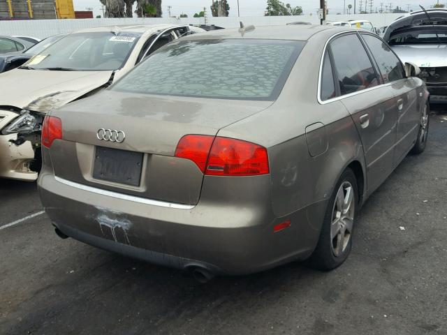 WAUAF78E26A253414 - 2006 AUDI A4 2 GOLD photo 4