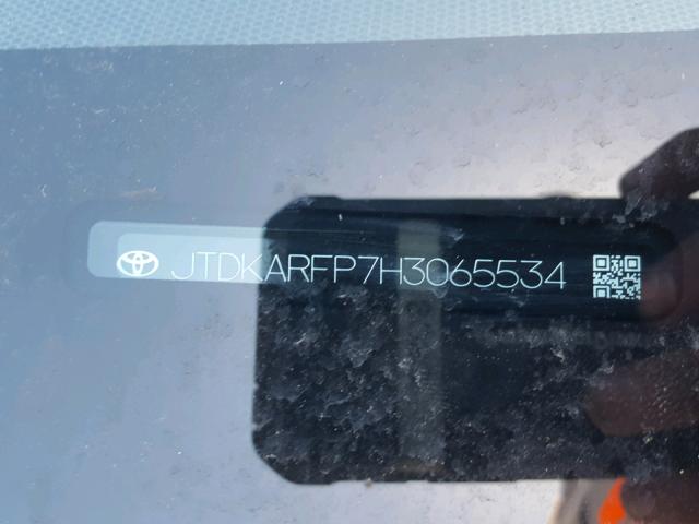 JTDKARFP7H3065534 - 2017 TOYOTA PRIUS PRIM 白色 照片 10