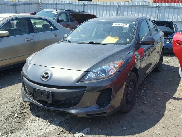 JM1BL1V77D1774385 - 2013 MAZDA 3 I GRAY photo 2