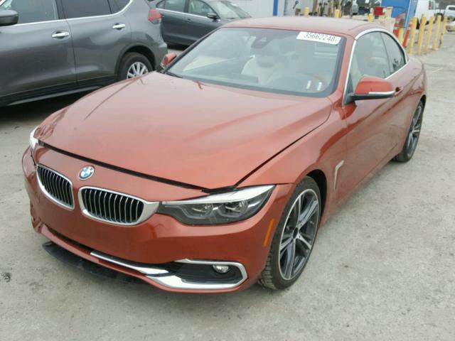 WBA4Z1C52JEC73272 - 2018 BMW 430I ORANGE photo 2