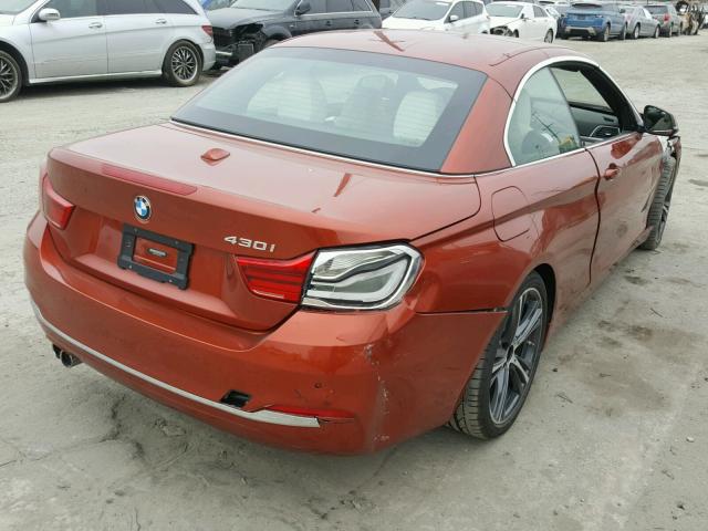 WBA4Z1C52JEC73272 - 2018 BMW 430I ORANGE photo 4