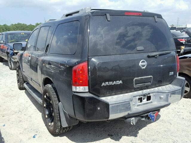 5N1AA08A06N720761 - 2006 NISSAN ARMADA SE BLACK photo 3