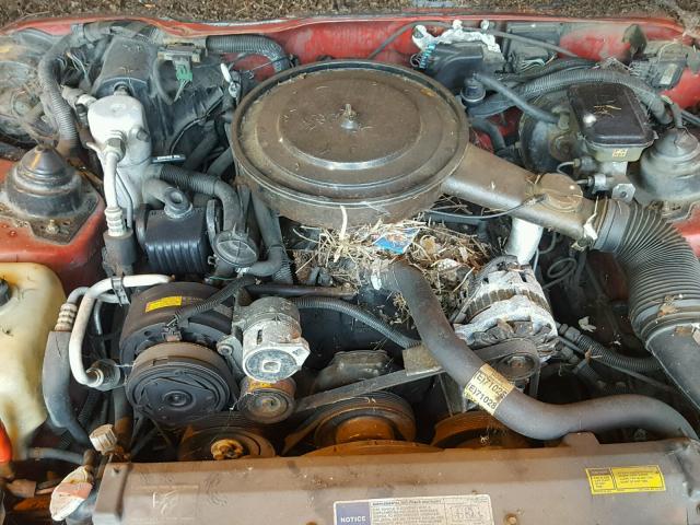 1G2FS23E5ML206429 - 1991 PONTIAC FIREBIRD B RED photo 7