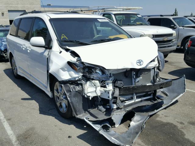 5TDXK3DC6CS233882 - 2012 TOYOTA SIENNA SPO WHITE photo 1