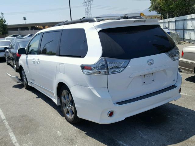 5TDXK3DC6CS233882 - 2012 TOYOTA SIENNA SPO WHITE photo 3